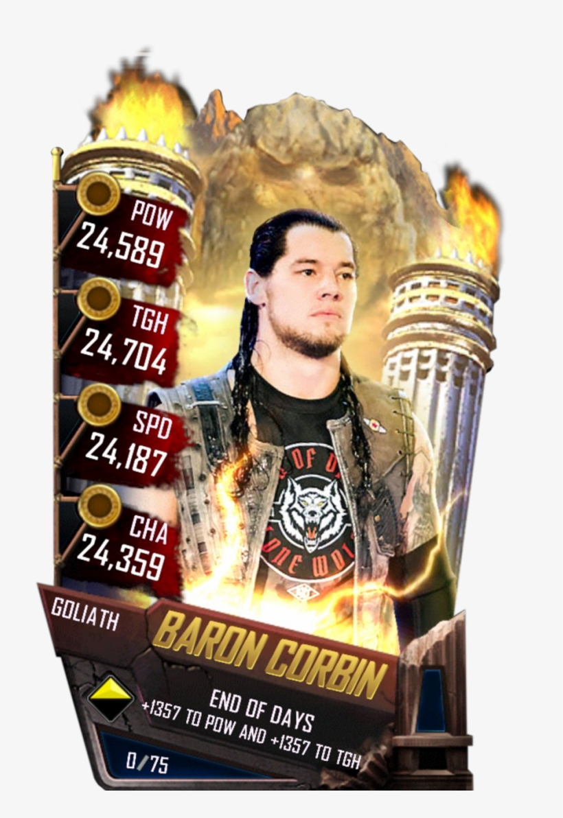 Baroncorbin S4 20 Goliath - Wwe Supercard Goliath Cards, transparent png #5722691
