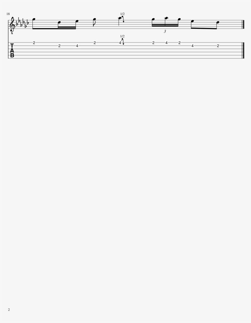 Redbone Sheet Music 2 Of 2 Pages - Tax, transparent png #5723114