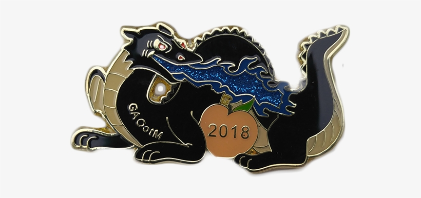 Black Classic Dragon - Belt Buckle, transparent png #5723300