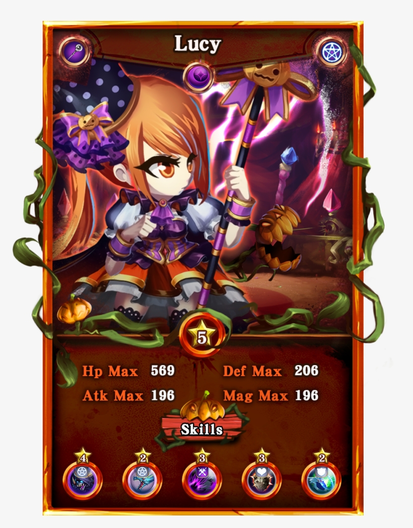 Every Summon Guarantees You A 3☆ “halloween” Lucy Or - Cartoon, transparent png #5724449