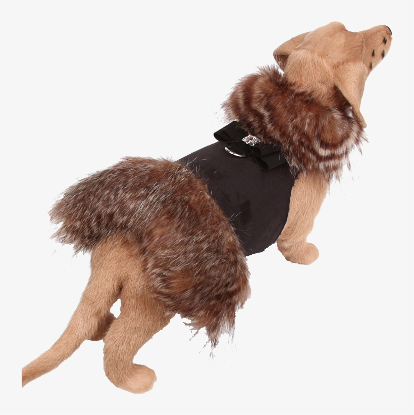 Hidden Fox Fur Coat With Big Bow - Fur, transparent png #5725082