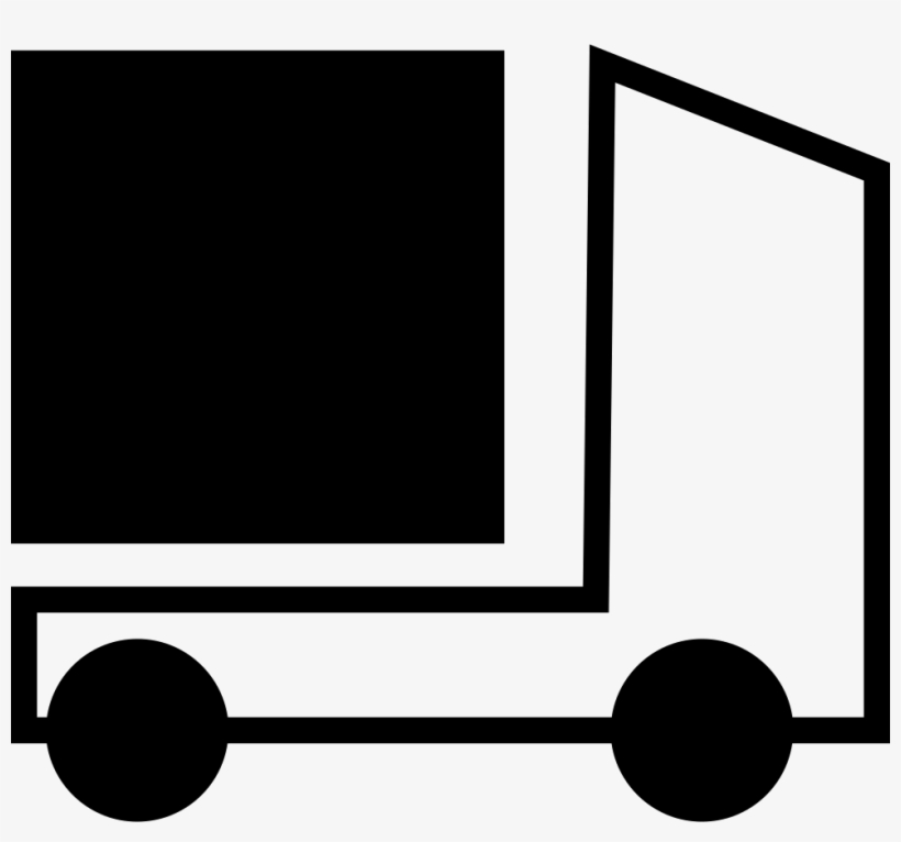 Rectangular Delivery Truck - Truck, transparent png #5725377