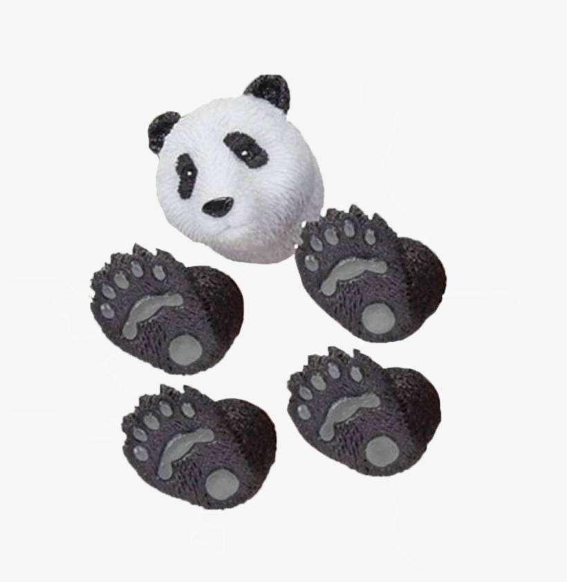 Panda Finger Puppet - Adorable Black & White Handi Panda Bear Finger, transparent png #5726205