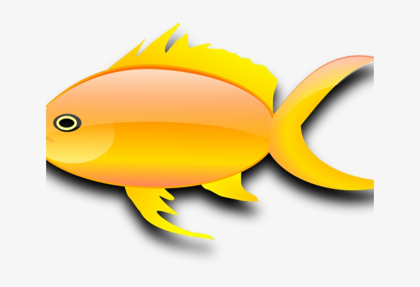 Gold Fish Clipart Yellow - Gold Fish Clip Art, transparent png #5727125