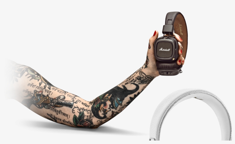 View Larger - Marshall Major Ii Bluetooth Headphones, transparent png #5727298