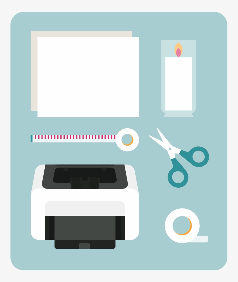 Measure The Height And Circumference Of The Candle - Illustration, transparent png #5728578