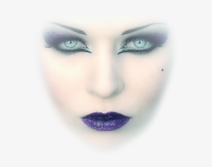 Face Portrait Model Girl Woman Mujer People Purple - Png Visage Transparent, transparent png #5728859
