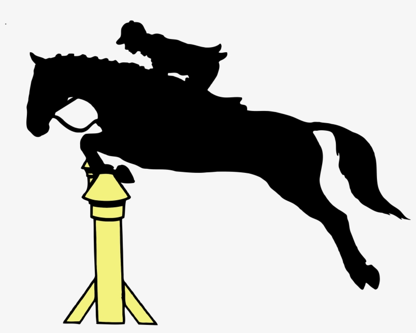 Medium Image - Horse Jumping Silhouette, transparent png #5729032