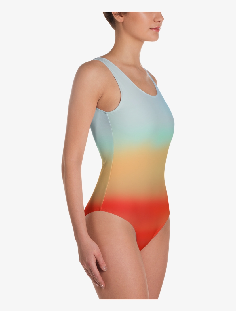 Sunrise One-piece Swimsuit - One-piece Swimsuit, transparent png #5729712