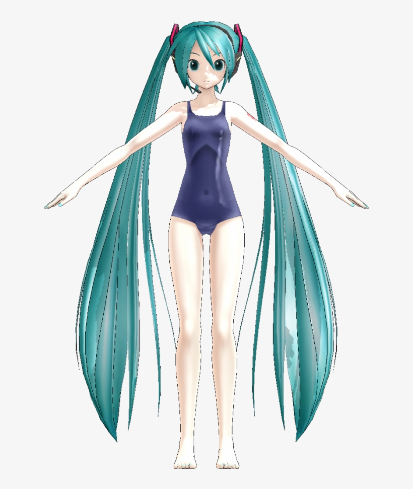 Miku Hatsune Swimsuit Png, transparent png #5729779