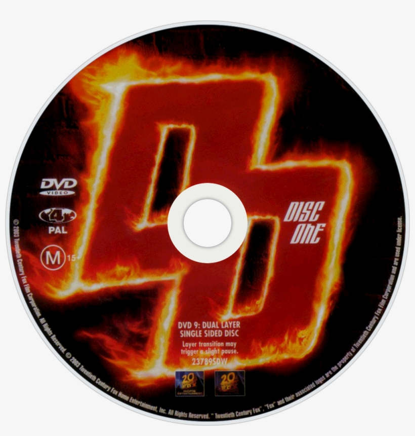 Daredevil Dvd Disc Image - Dvd, transparent png #5730045