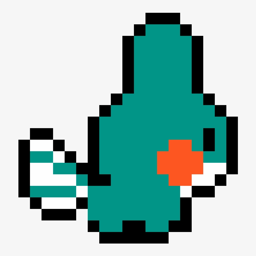Mudkip - Angry Face Pixel Art, transparent png #5730400
