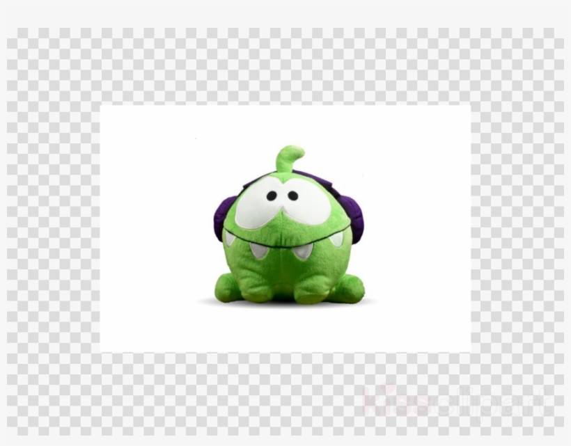 Stuffed Toy Clipart Stuffed Animals & Cuddly Toys Action - Round 5 Cut The Rope Dj Box Om Nom 8" Plush With Sound, transparent png #5730903