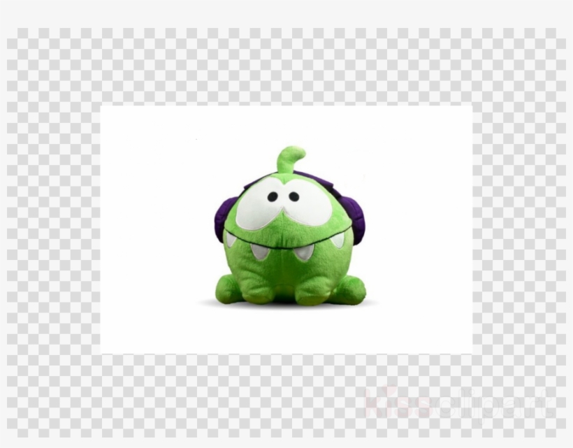 Stuffed Toy Clipart Stuffed Animals & Cuddly Toys Action - Round 5 Cut The Rope Dj Box Om Nom 8" Plush With Sound, transparent png #5730903