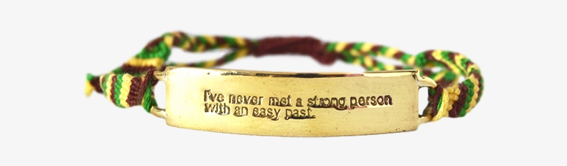 Fair Trade Woven Inspirational Quote Bracelet About - Bracelet, transparent png #5730961