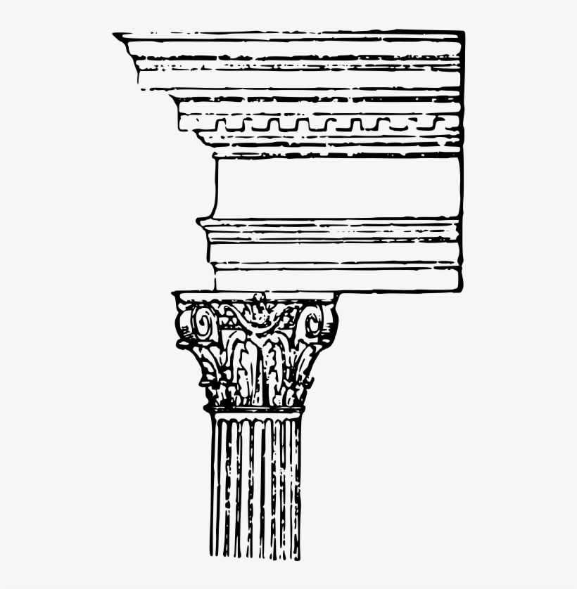 Column The Five Orders Of Architecture Classical Order - Composite Roman Order, transparent png #5731327