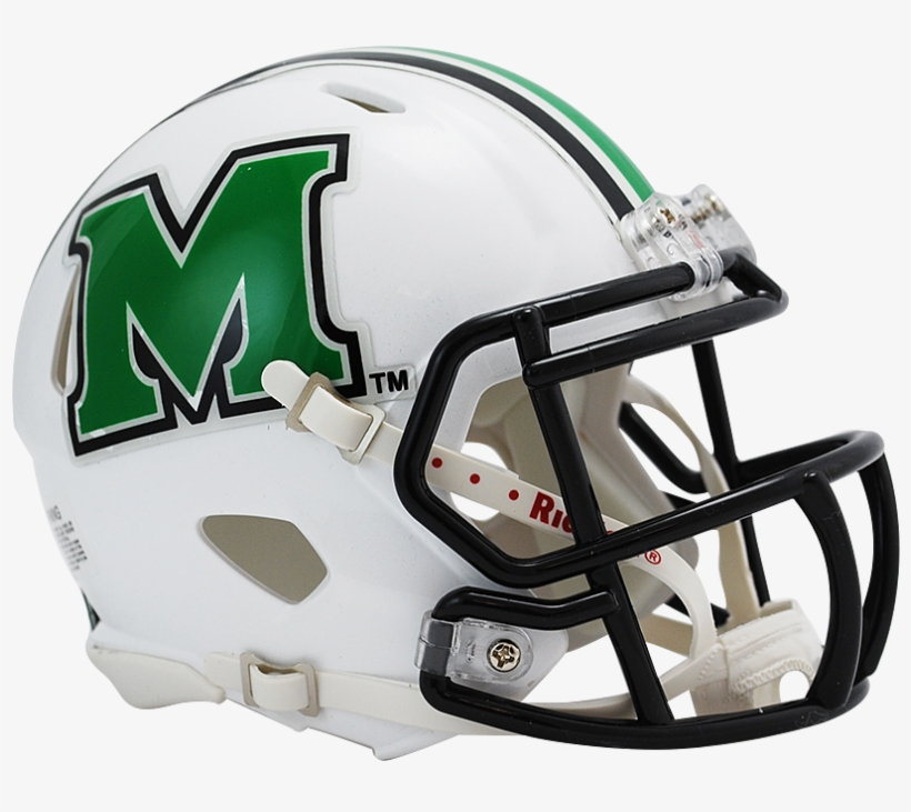 Marshall Thundering Herd Riddell Speed Mini Helmet, transparent png #5731407