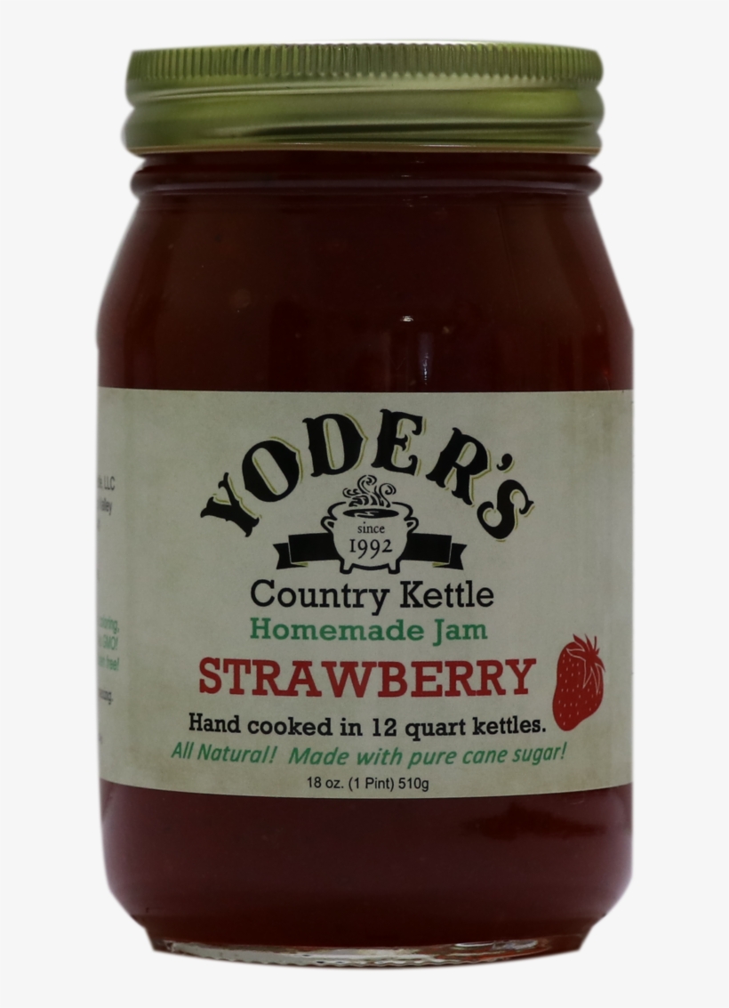 18oz Yoder's Strawberry Jam - Jam, transparent png #5731530