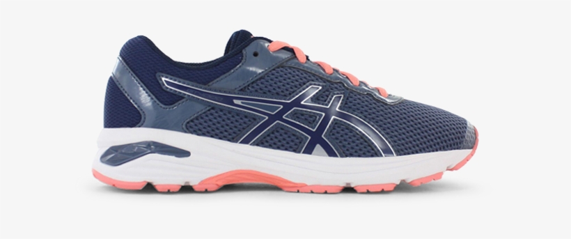 Asics Gt-1000 6 Gs Kids Smoke Blue Begonia Pink - Shoe, transparent png #5731601