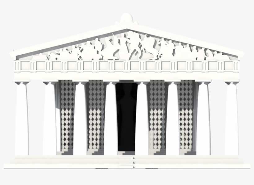 Parthenon12 - Roman Temple, transparent png #5731727
