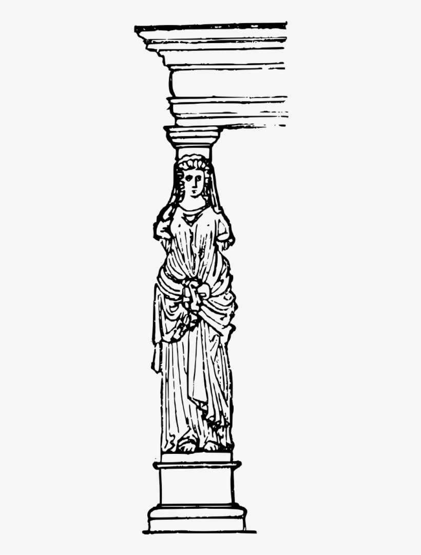 Vector Graphics - Caryatid Drawing, transparent png #5731917