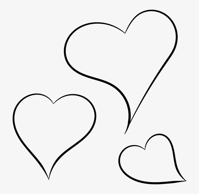 White Hearts Cliparts - قلوب رسم, transparent png #5732062