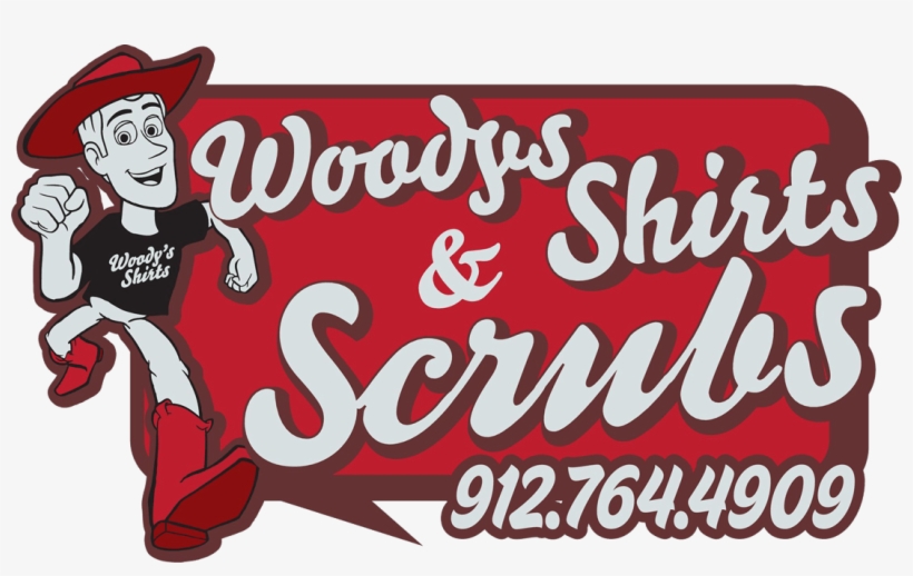 Woody's Shirts & Scrubs Statesboro Ga, transparent png #5732447