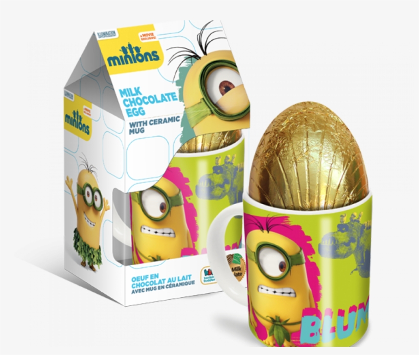 Minions Egg & Mug - Chocolate Bon Bon Buddies, transparent png #5732788