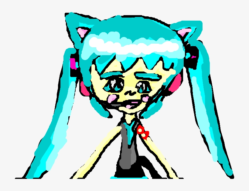 Hatsune Miku Clipart Neko, transparent png #5733054