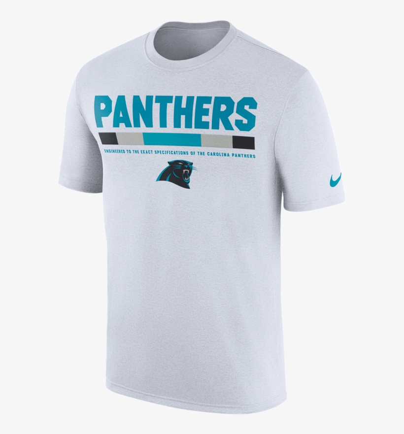 Carolina Panthers Mens Nike White Legend Staff Tee - Raiders T Shirt Nike, transparent png #5733841
