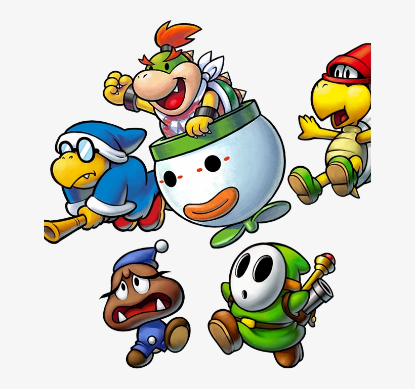 Is Leading An Army Now, So You'd Better Go Along With - Mario & Luigi Bowser's Inside Story Bowser Jr S, transparent png #5734583