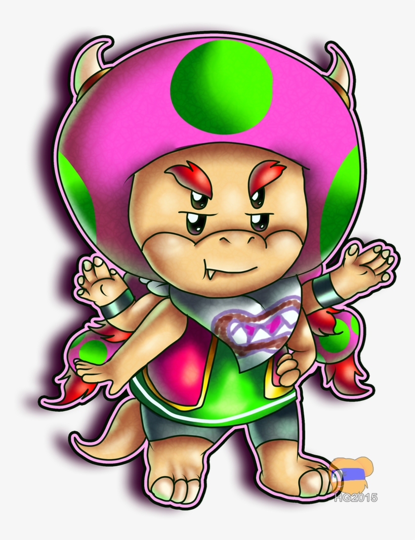 Bowserfrickenjunior Redraw Of My Fusion Of Bowser Jr, transparent png #5734779