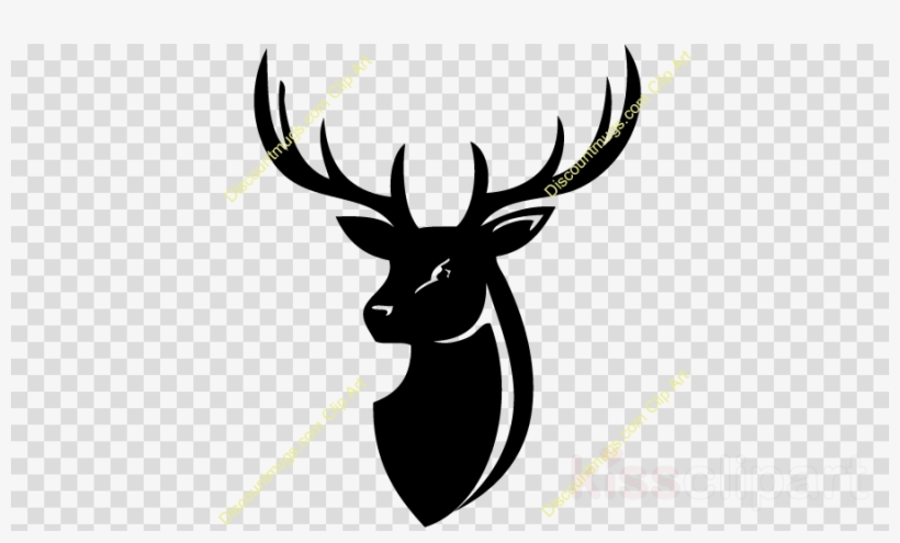 Antler Clipart Rajdhani Saree Centre Ramnath Model - Deer Black And White Png, transparent png #5735454