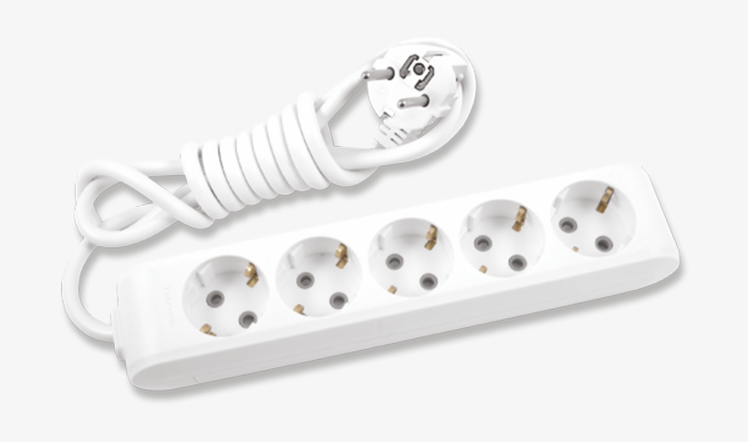 Extension Power Cord - Panasonic 3-fach Steckdosenleiste 1,5m W Wltb04312wh-eu1, transparent png #5735601