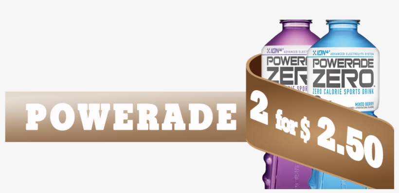 Lottery - Powerade Zero Grape Sports Drink 32 Oz Plastic Bottles, transparent png #5735662