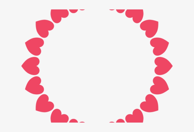 Love Frame Clipart Pink - Polka Dot Circle Frame, transparent png #5735783