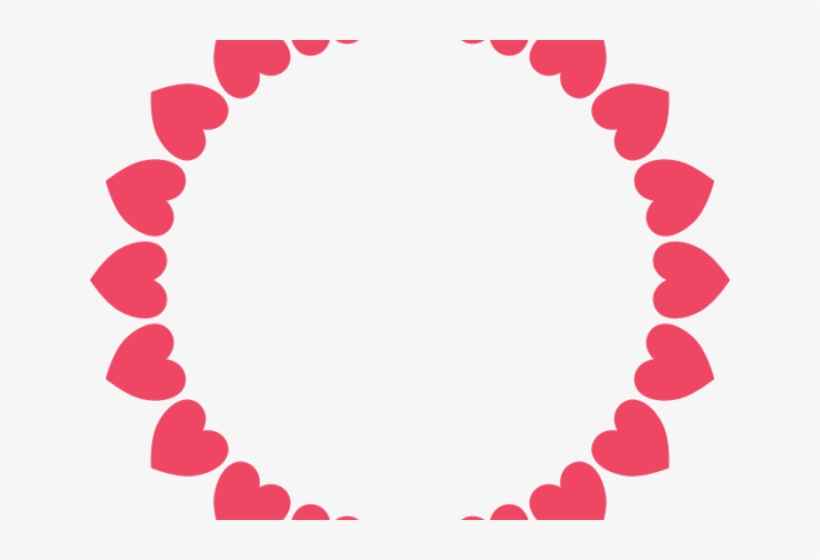 Love Frame Clipart Pink - Polka Dot Circle Frame, transparent png #5735783
