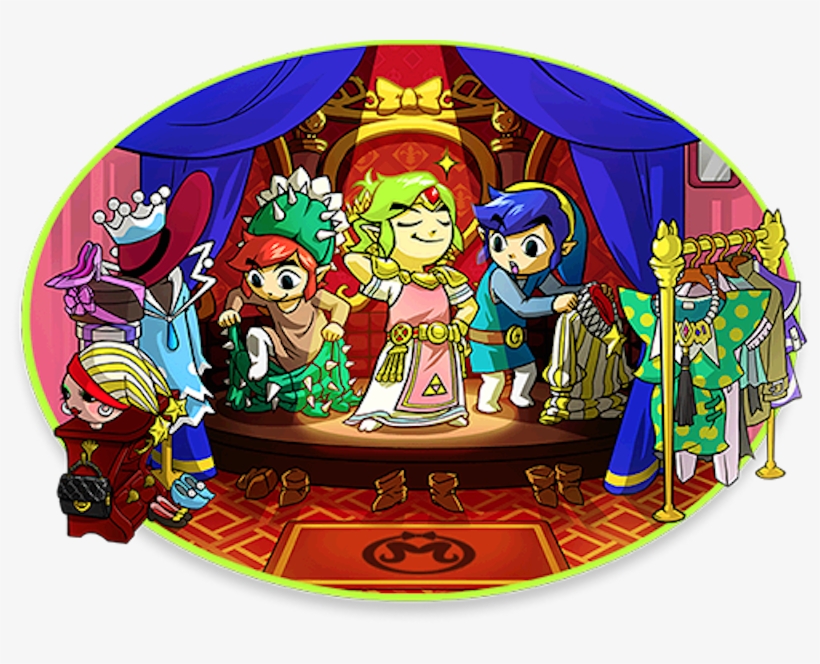 Tri Force Heroes Lets You 'blacklist' Internet Jerks - Tri Force Heroes Dress, transparent png #5737214