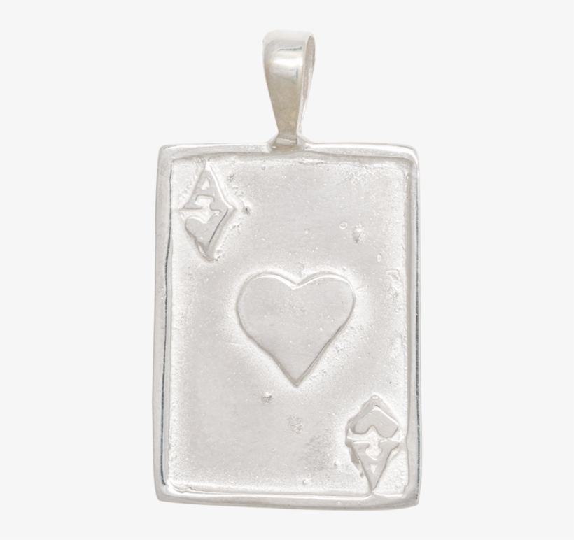 Ace Necklace Charm Anna Nina Silver - Anna + Nina Hanger Ace Van Zilver, transparent png #5737219