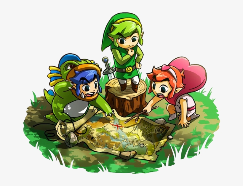 Local Multiplayer Is Required To Unlock Some Costumes - Zelda Tri Force Heroes, transparent png #5737802