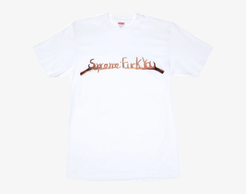 Supreme Fuck You Tee - Active Shirt, transparent png #5737872