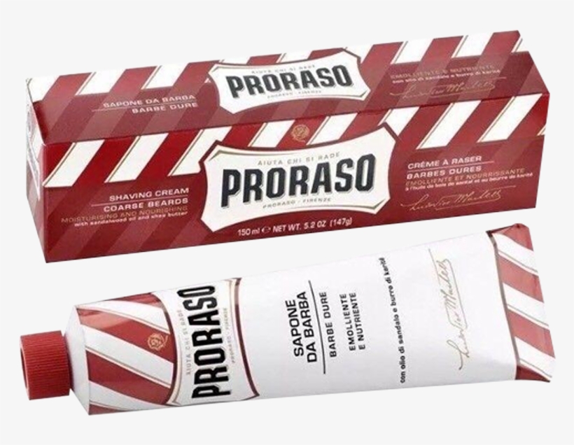 Proraso Shaving Cream Sandalwood & Shea Butter Tube - Proraso - Shaving Cream In A Tube With Sandalwood, transparent png #5738131