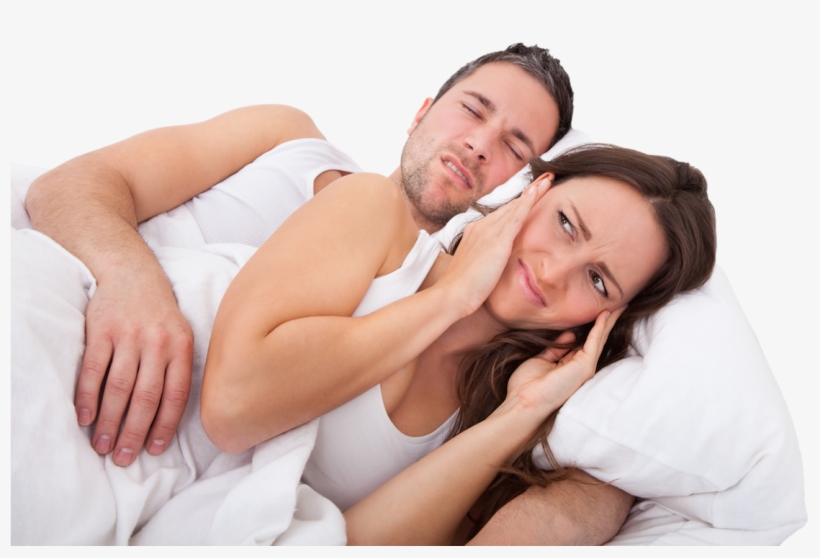 Symptoms And Causes Of Sleep Apnea - Man Woman Sleep Png, transparent png #5738240