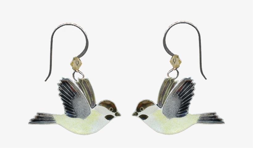 Chickadee Cloisonne Wire Earrings - Portable Network Graphics, transparent png #5738509