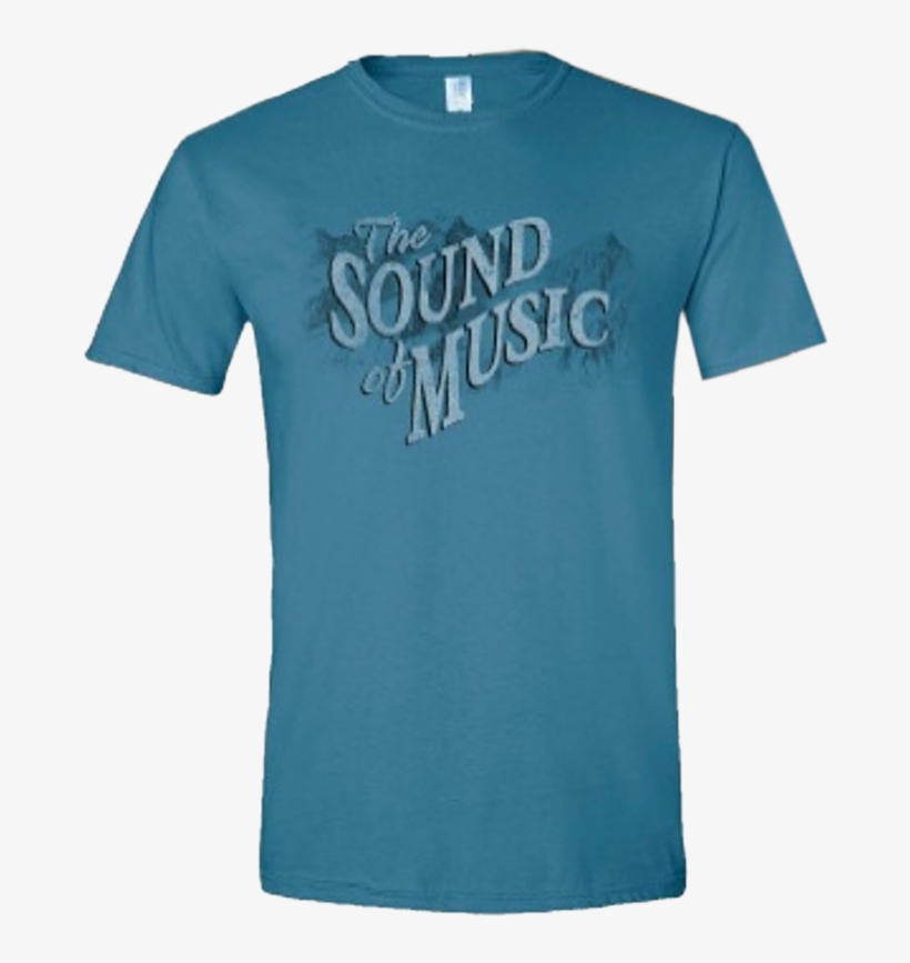 Sound Of Music Indigo Blue Tee-adult And Youth Sizes - Active Shirt, transparent png #5738944