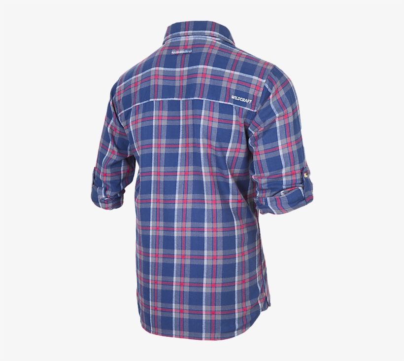 Wildcraft Men Men Flannel Shirt Blue Red - Plaid, transparent png #5738945