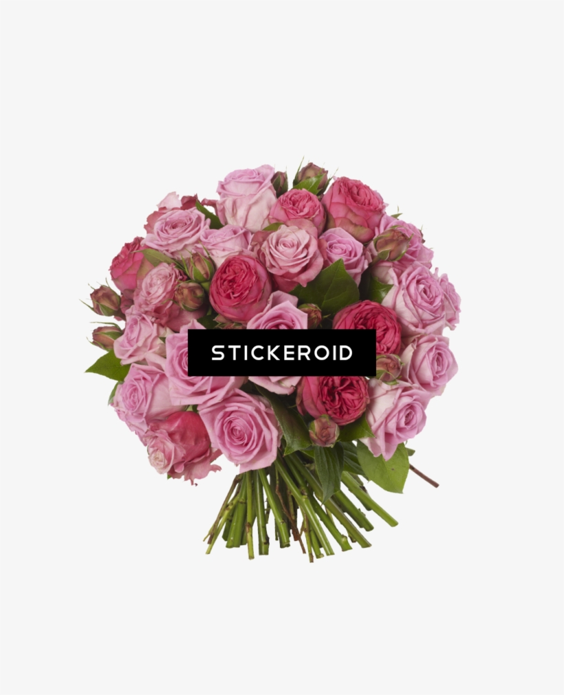 Pink Roses Flowers Bouquet - Flowers Png Free Download, transparent png #5740743