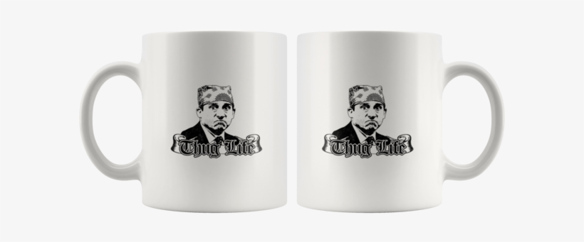 The Office Prison Mike Michael Scott Coffee Mug - Mug, transparent png #5741603