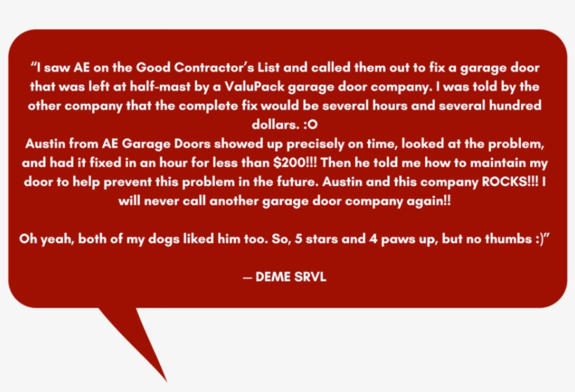 Ae Garage Testimonials - Portable Network Graphics, transparent png #5743502