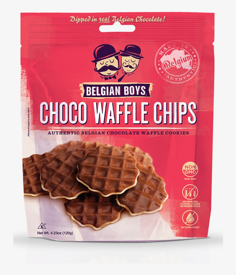 When - Belgian Boys Choco Waffle Chips, transparent png #5743725